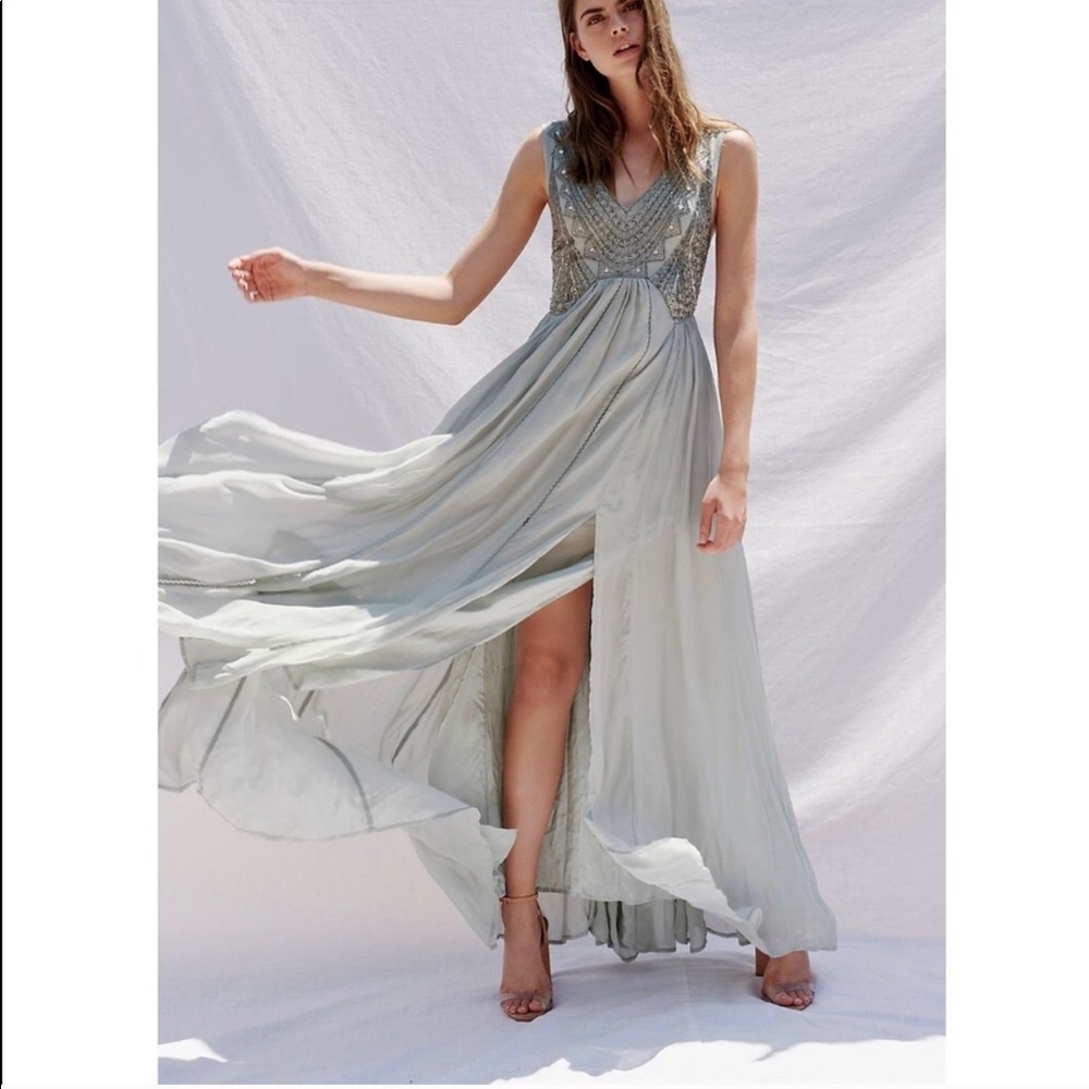 Free People Daphne Beaded Maxi Dress
